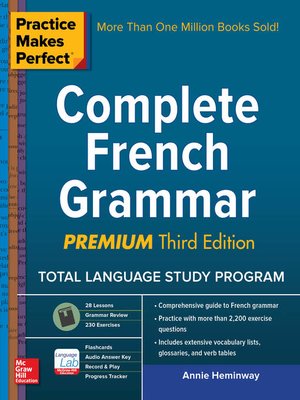 cover image of Practice Makes Perfect Complete French Grammar, Premium